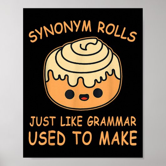 Synonym Rolls Just Like Grammar Used To Make Teach Poster (Vorne)