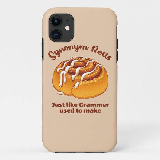 Synonym-Rolls wie Grammer Case-Mate iPhone Hülle (Rückseite)