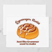 Synonym-Rolls wie Grammer Feiertagskarte (Vorne/Hinten)