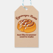 Synonym-Rolls wie Grammer Geschenkanhänger (Rückseite)