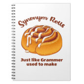 Synonym-Rolls wie Grammer Notizblock (Vorderseite)