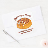 Synonym-Rolls wie Grammer Quadratischer Aufkleber (Umschlag)