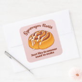 Synonym-Rolls wie Grammer Quadratischer Aufkleber (Umschlag)