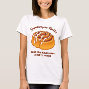 Synonym-Rolls wie Grammer T-Shirt