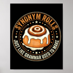 Synonym rollt genau wie Grammatik, die früher Engl Poster