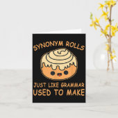 Synonym rollt genau wie Grammatik es früher machte Karte (Gelbe Blume)