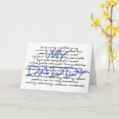 Synonyme für Daddy Karte (Gelbe Blume)