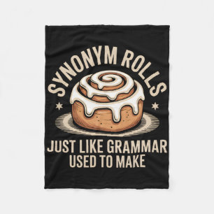 Synonyme rollen einfach wie Grammatik, um Wortspie Fleecedecke