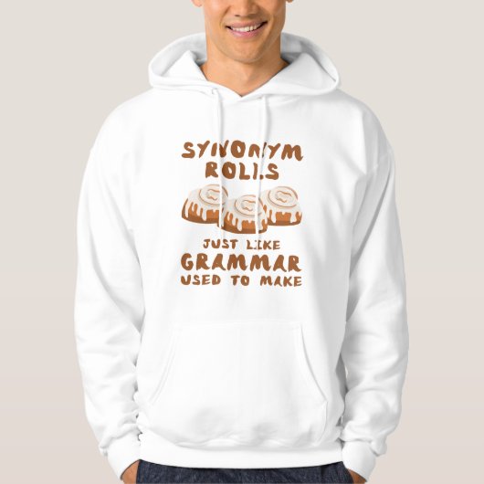 Synonyme Rollen Hoodie (Vorderseite)