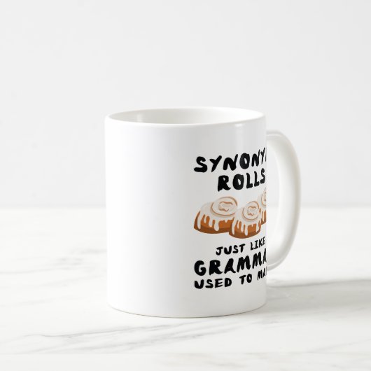 Synonyme Rollen Kaffeetasse (VorderseiteRechts)