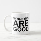 SYNONYMS SIND GUTER Rude Funny Language Joke Kaffeetasse (Links)