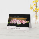 Synpathy Gladiolus und Brille auf Bibel Karte (Gelbe Blume)