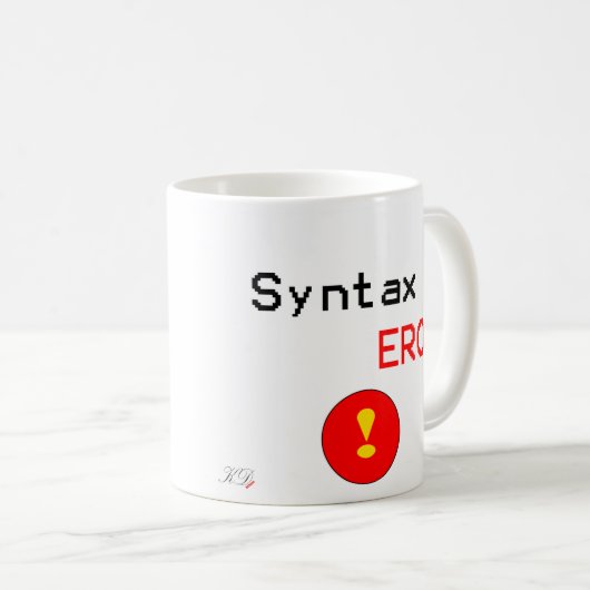 Syntax-Fehler Kaffeetasse (VorderseiteRechts)