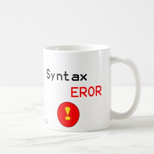 Syntax-Fehler Kaffeetasse (Rechts)