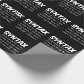 Syntax Funny Nose Picking Geschenkpapier (Ecke)