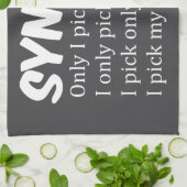 Syntax Funny Nose Picking Geschirrtuch (Gefaltet)