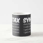 Syntax Funny Nose Picking Kaffeetasse (Mittel)