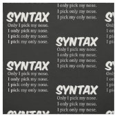 Syntax Funny Nose Picking Stoff (Muster)