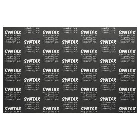 Syntax Funny Nose Picking Stoff (Fat Quarter (45,7 x 55,9 cm))