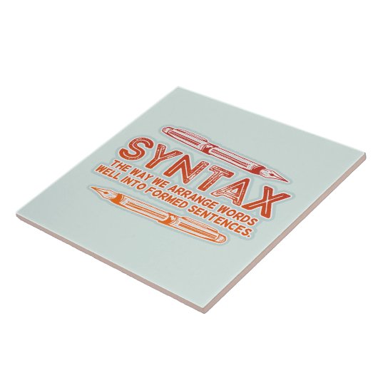 Syntax Funny Sentence Struktur Grammar Fliese (Seite)