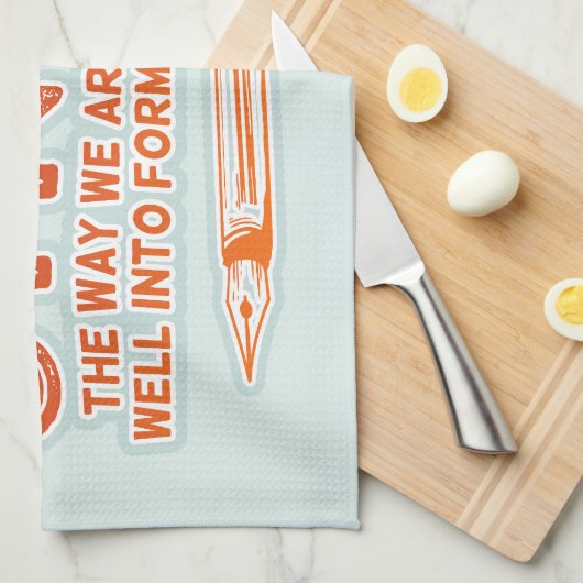 Syntax Funny Sentence Struktur Grammar Geschirrtuch (Viertel Falte)