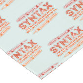 Syntax Funny Sentence Struktur Grammar Kurzer Tischläufer (Ecke)