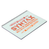 Syntax Funny Sentence Struktur Grammar Notizblock (Linke Seite)