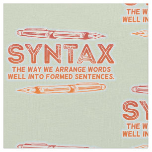 Syntax Funny Sentence Struktur Grammar Stoff