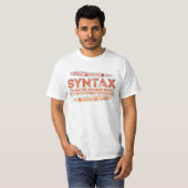 Syntax Funny Sentence Struktur Grammar T-Shirt (Vorne ganz)