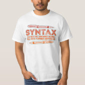 Syntax Funny Sentence Struktur Grammar T-Shirt (Vorderseite)