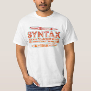 Syntax Funny Sentence Struktur Grammar T-Shirt
