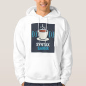 Syntax Saver Coffee & Code - Premium Pullover Kapu (Vorderseite)