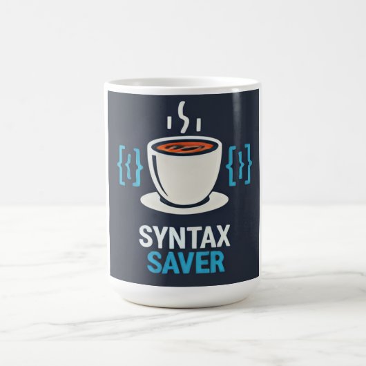 Syntax Saver Kaffee & Code Kaffeetasse (Mittel)
