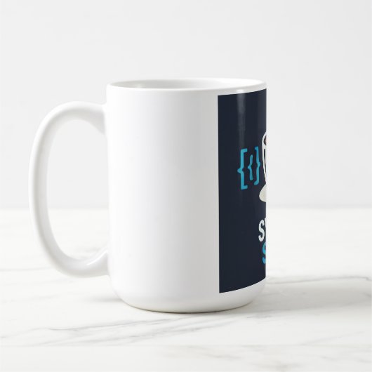 Syntax Saver Kaffee & Code Kaffeetasse (Links)