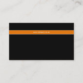 Syntax Schwarz/Orange Visitenkarte (Rückseite)