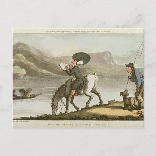 Syntax skizziert den See Postkarte (Vorderseite)