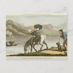 Syntax skizziert den See Postkarte