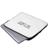 Syntaxfehler in der Logik Minimalist Technical  Laptopschutzhülle (Vorne Knopf)