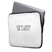 Syntaxfehler in der Logik Minimalist Technical  Laptopschutzhülle (Vorderseite Links)