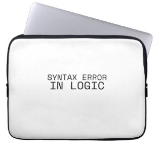 Syntaxfehler in der Logik Minimalist Technical  Laptopschutzhülle
