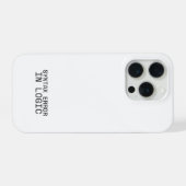 Syntaxfehler in der Logik Minimalistische Technik  iPhone Hülle (Rückseite (Horizontal))