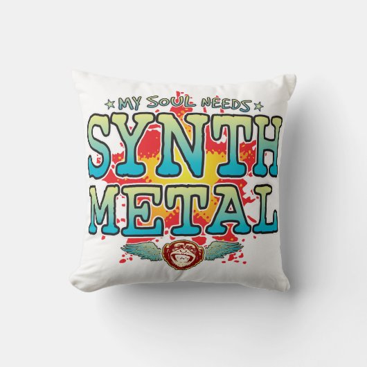 Synth Metal Soul Cushion Kissen (Vorderseite)