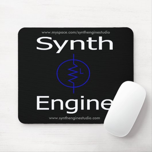 Synth Motor Mousepad (Schwarzes) (Mit Mouse)
