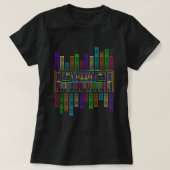 Synth Piano Techno Synthesizer Analogtastatur T-Shirt (Design vorne)