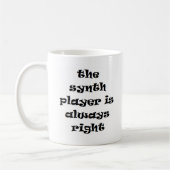 Synth Player immer richtig Kaffee Tasse (Links)