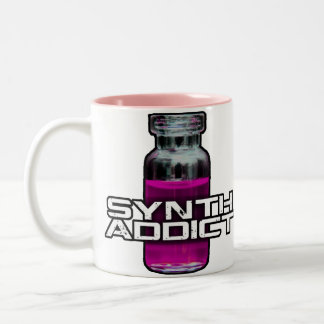 Synth Süchtiger Zweifarbige Tasse