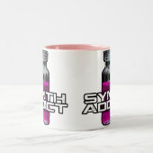 Synth Süchtiger Zweifarbige Tasse (Mittel)
