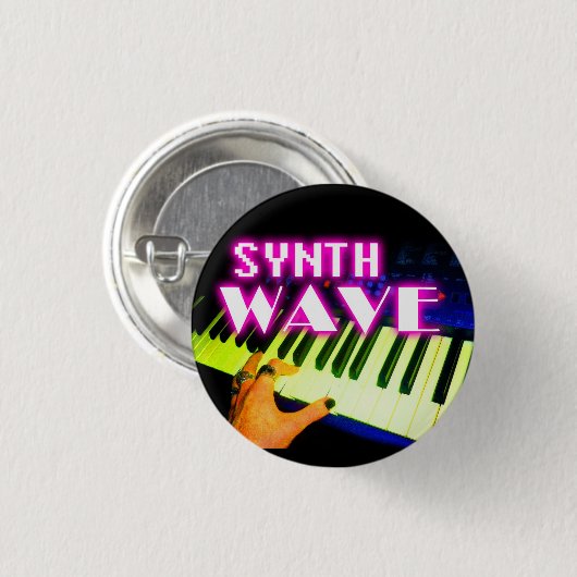 Synth Wave Button (Vorne & Hinten)