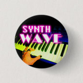 Synth Wave Button (Vorderseite)