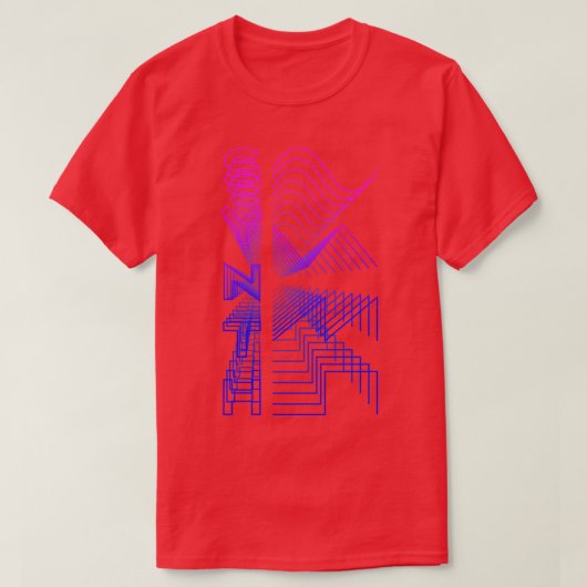 Synth Waveform Audio Analog Design Modular Geschen T-Shirt (Design vorne)